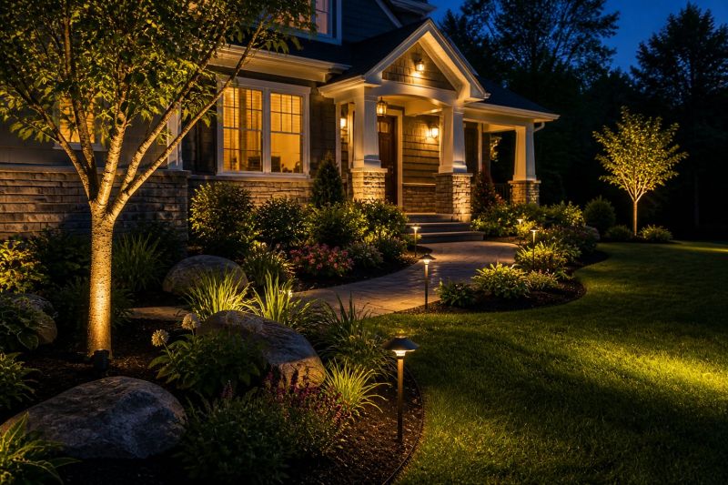 Courtyard Light Installation in Provo, UT