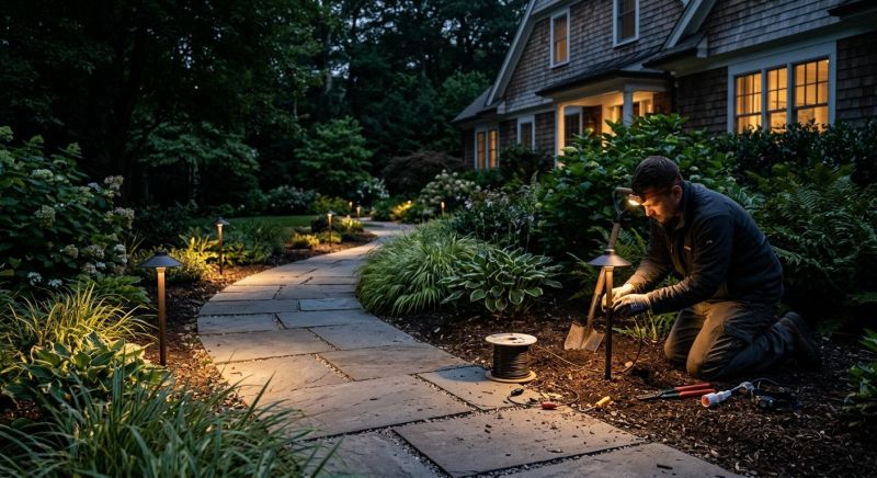 Fence Lighting Installation in Littleton, CO